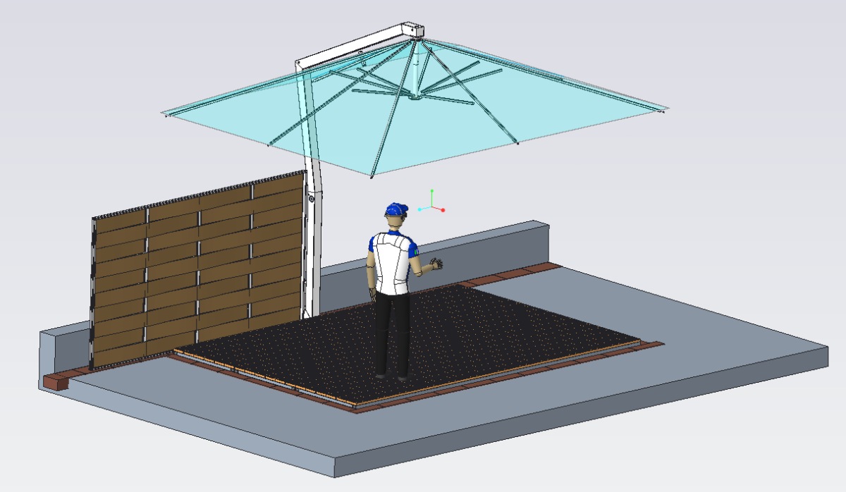 File cad ombrellone per arredo